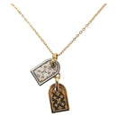 LOUIS VUITTON Nanogram Collier Precious Necklace metal Gold M63141 Auth 138918-1