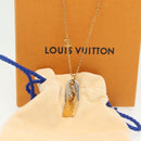 LOUIS VUITTON Nanogram Collier Precious Necklace metal Gold M63141 Auth 138918-12