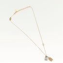 LOUIS VUITTON Nanogram Collier Precious Necklace metal Gold M63141 Auth 138918-2