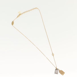 LOUIS VUITTON Nanogram Collier Precious Necklace metal Gold M63141 Auth 138918 - 0