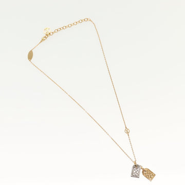 LOUIS VUITTON Nanogram Collier Precious Necklace metal Gold M63141 Auth 138918 - 0