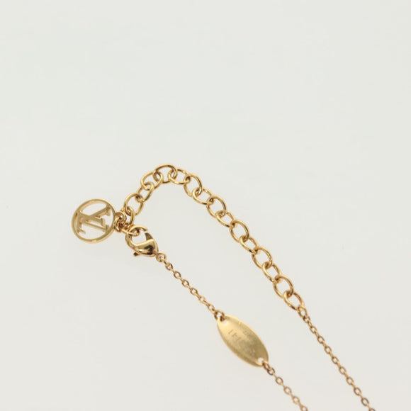 LOUIS VUITTON Nanogram Collier Precious Necklace metal Gold M63141 Auth 138918