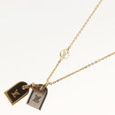 LOUIS VUITTON Nanogram Collier Precious Necklace metal Gold M63141 Auth 138918-8