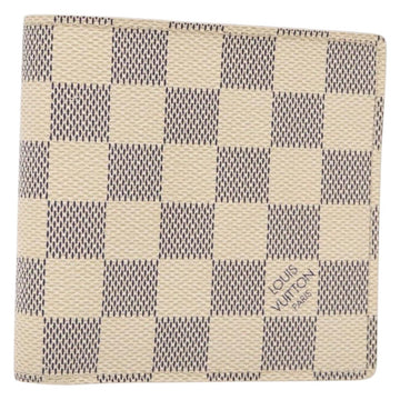 LOUIS VUITTON Damier Azur Porte Feuille Marco Bifold Wallet N60018 Auth 138920V