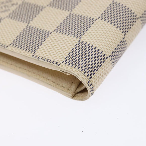 LOUIS VUITTON Damier Azur Porte Feuille Marco Bifold Wallet N60018 Auth 138920V