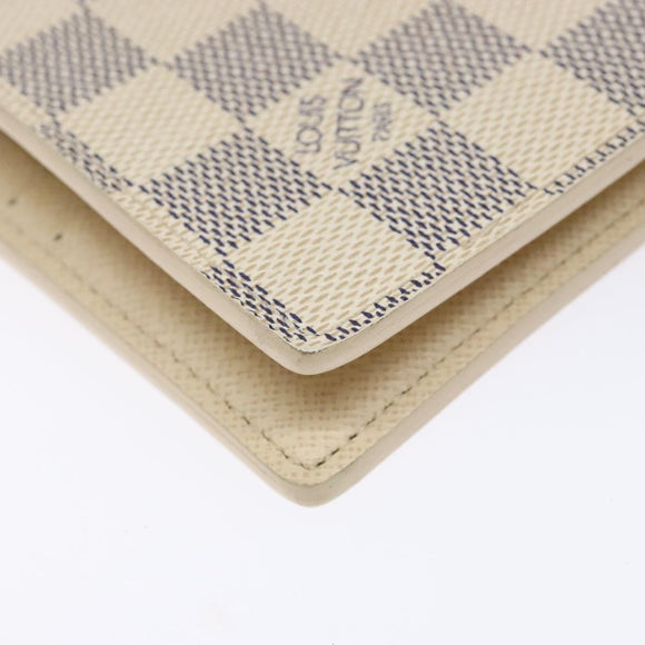 LOUIS VUITTON Damier Azur Porte Feuille Marco Bifold Wallet N60018 Auth 138920V