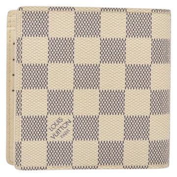LOUIS VUITTON Damier Azur Porte Feuille Marco Bifold Wallet N60018 Auth 138920V - 0