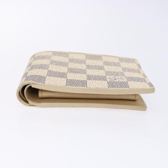 LOUIS VUITTON Damier Azur Porte Feuille Marco Bifold Wallet N60018 Auth 138920V