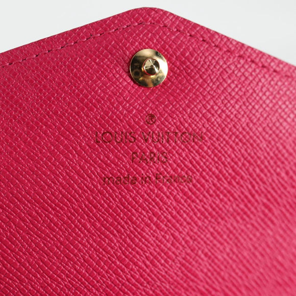 LOUIS VUITTON Multicolor Portefeiulle Sarah Wallet Black M60668 LV Auth 138922V