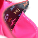 LOUIS VUITTON Multicolor Portefeiulle Sarah Wallet Black M60668 LV Auth 138922V-11