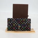 LOUIS VUITTON Multicolor Portefeiulle Sarah Wallet Black M60668 LV Auth 138922V-12
