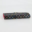 LOUIS VUITTON Multicolor Portefeiulle Sarah Wallet Black M60668 LV Auth 138922V-5
