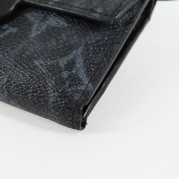 LOUIS VUITTON Pastel Colors Organizer De Poch Card Case Black M69998 Auth 138925