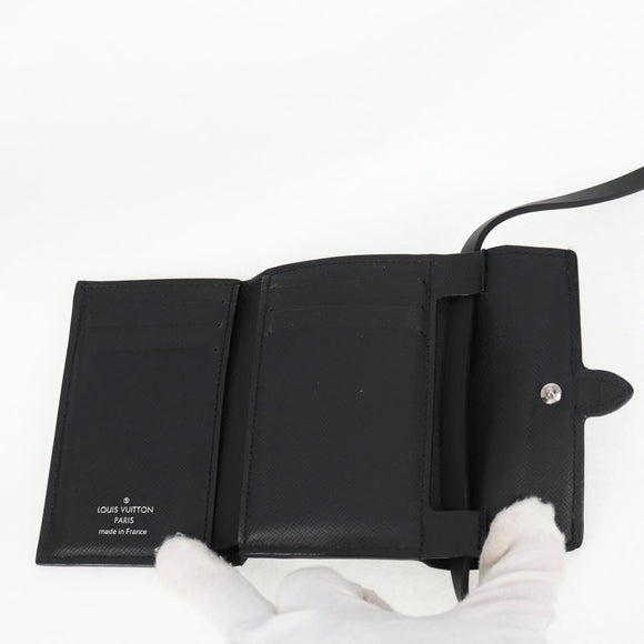 LOUIS VUITTON Pastel Colors Organizer De Poch Card Case Black M69998 Auth 138925