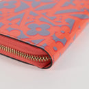 LOUIS VUITTON Sweet Monogram Zippy Wallet Long Wallet Orange M90124 Auth 138929V-16