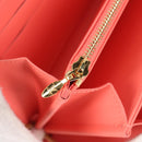 LOUIS VUITTON Sweet Monogram Zippy Wallet Long Wallet Orange M90124 Auth 138929V-9