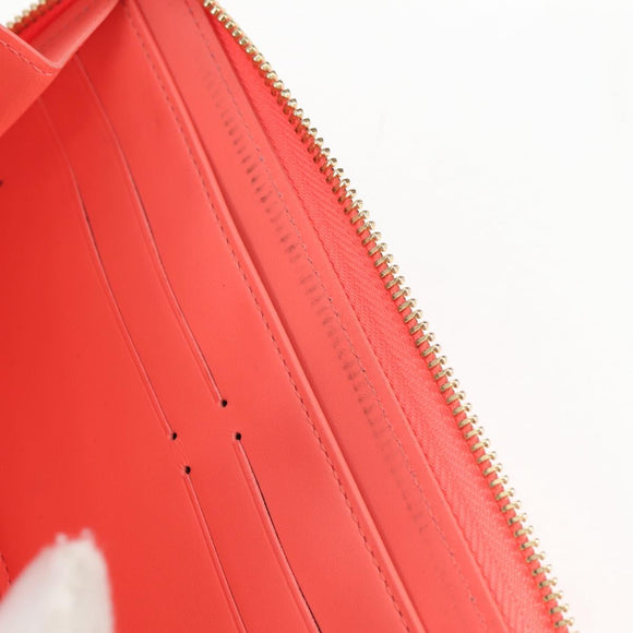 LOUIS VUITTON Sweet Monogram Zippy Wallet Long Wallet Orange M90124 Auth 138929V