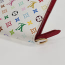 LOUIS VUITTON Multicolor PortefeuilleInsolite Wallet White M93750 Auth 138930V-16