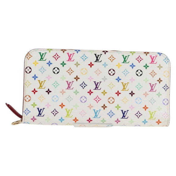 LOUIS VUITTON Multicolor PortefeuilleInsolite Wallet White M93750 Auth 138930V