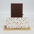 LOUIS VUITTON Multicolor PortefeuilleInsolite Wallet White M93750 Auth 138930V-12