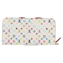 LOUIS VUITTON Multicolor PortefeuilleInsolite Wallet White M93750 Auth 138930V-2