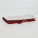 LOUIS VUITTON Multicolor PortefeuilleInsolite Wallet White M93750 Auth 138930V-5