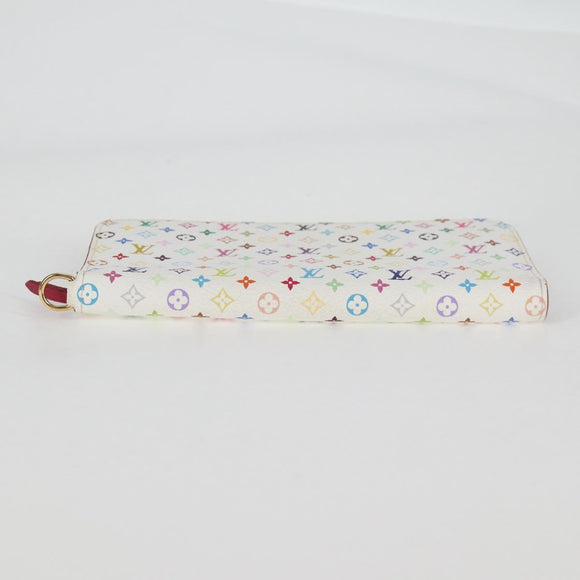 LOUIS VUITTON Multicolor PortefeuilleInsolite Wallet White M93750 Auth 138930V