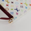 LOUIS VUITTON Multicolor PortefeuilleInsolite Wallet White M93750 Auth 138930V-7