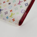 LOUIS VUITTON Multicolor PortefeuilleInsolite Wallet White M93750 Auth 138930V-14