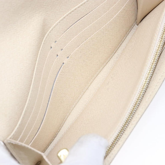 LOUIS VUITTON Damier Azur Portefeuille Sarah Long Wallet N63208 LV Auth 138932