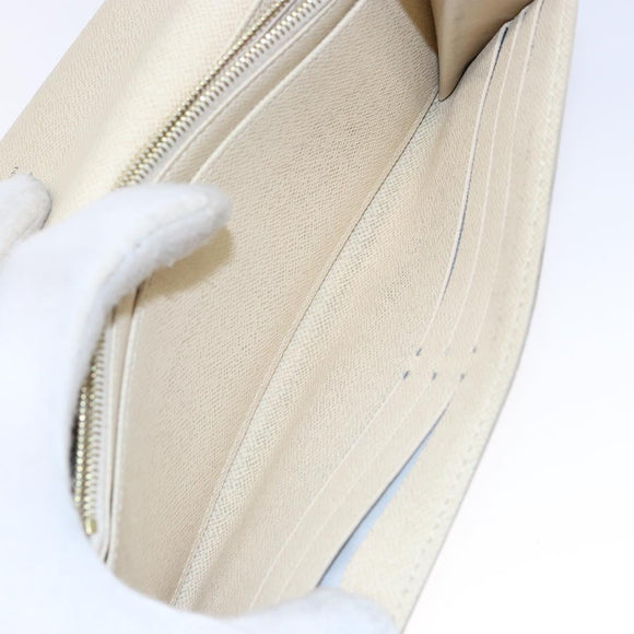 LOUIS VUITTON Damier Azur Portefeuille Sarah Long Wallet N63208 LV Auth 138932