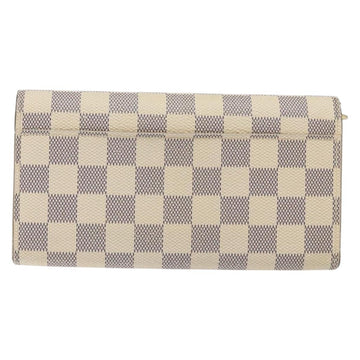 LOUIS VUITTON Damier Azur Portefeuille Sarah Long Wallet N63208 LV Auth 138932 - 0