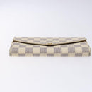 LOUIS VUITTON Damier Azur Portefeuille Sarah Long Wallet N63208 LV Auth 138932-6