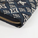 LOUIS VUITTON Monogram Jaguar Zippy Wallet Wallet Blue M80212 LV Auth 138933M-16