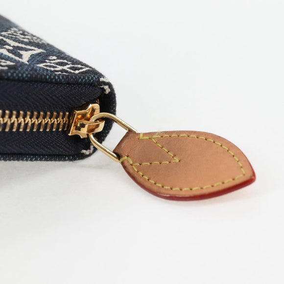 LOUIS VUITTON Monogram Jaguar Zippy Wallet Wallet Blue M80212 LV Auth 138933M