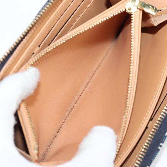 LOUIS VUITTON Monogram Jaguar Zippy Wallet Wallet Blue M80212 LV Auth 138933M