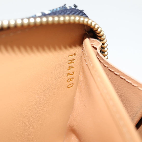 LOUIS VUITTON Monogram Jaguar Zippy Wallet Wallet Blue M80212 LV Auth 138933M