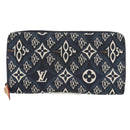 LOUIS VUITTON Monogram Jaguar Zippy Wallet Wallet Blue M80212 LV Auth 138933M-13