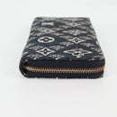LOUIS VUITTON Monogram Jaguar Zippy Wallet Wallet Blue M80212 LV Auth 138933M-4