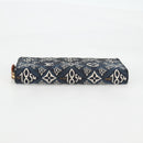 LOUIS VUITTON Monogram Jaguar Zippy Wallet Wallet Blue M80212 LV Auth 138933M-7