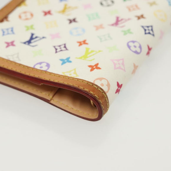 LOUIS VUITTON Multicolor Agenda PM Day Planner Cover White R21074 Auth 138936