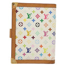LOUIS VUITTON Multicolor Agenda PM Day Planner Cover White R21074 Auth 138936-2