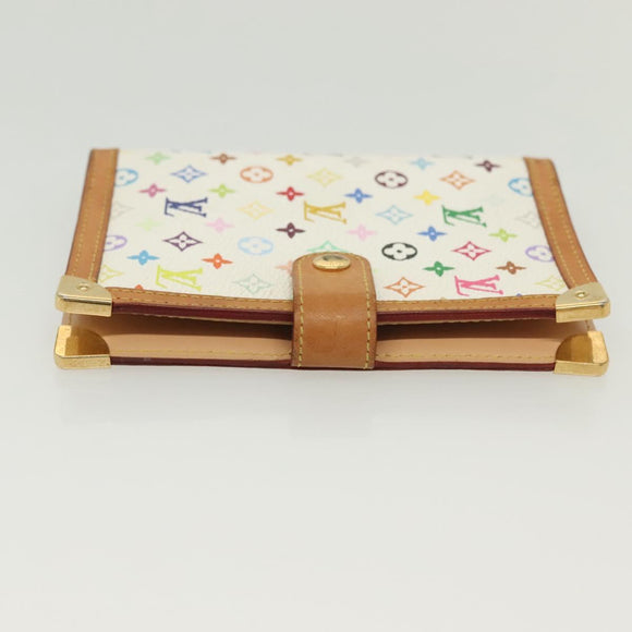 LOUIS VUITTON Multicolor Agenda PM Day Planner Cover White R21074 Auth 138936