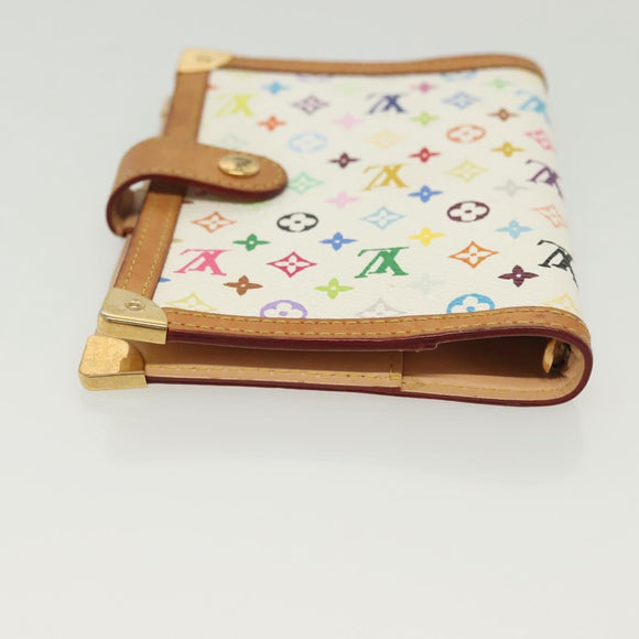 LOUIS VUITTON Multicolor Agenda PM Day Planner Cover White R21074 Auth 138936
