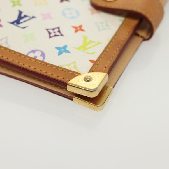 LOUIS VUITTON Multicolor Agenda PM Day Planner Cover White R21074 Auth 138936