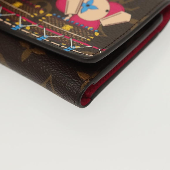 LOUIS VUITTON Monogram Vivienne Portefeuille Victorine Wallet M69751 Auth 138937