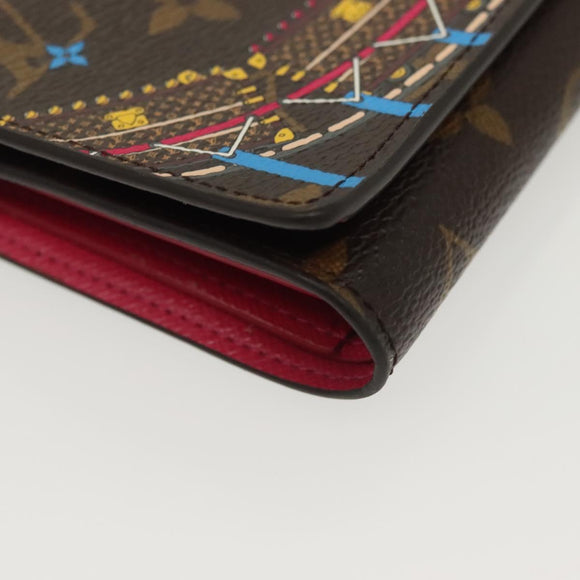 LOUIS VUITTON Monogram Vivienne Portefeuille Victorine Wallet M69751 Auth 138937