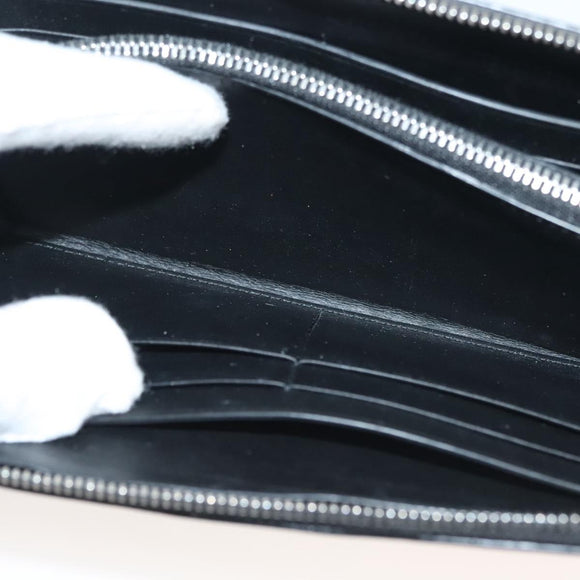 LOEWE Anagram Long Wallet Leather Black Auth 138939