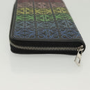 LOEWE Anagram Long Wallet Leather Black Auth 138939-4