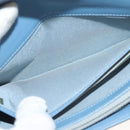 CHANEL Matelasse Long Wallet Enamel Green Silver CC Auth 138942-19